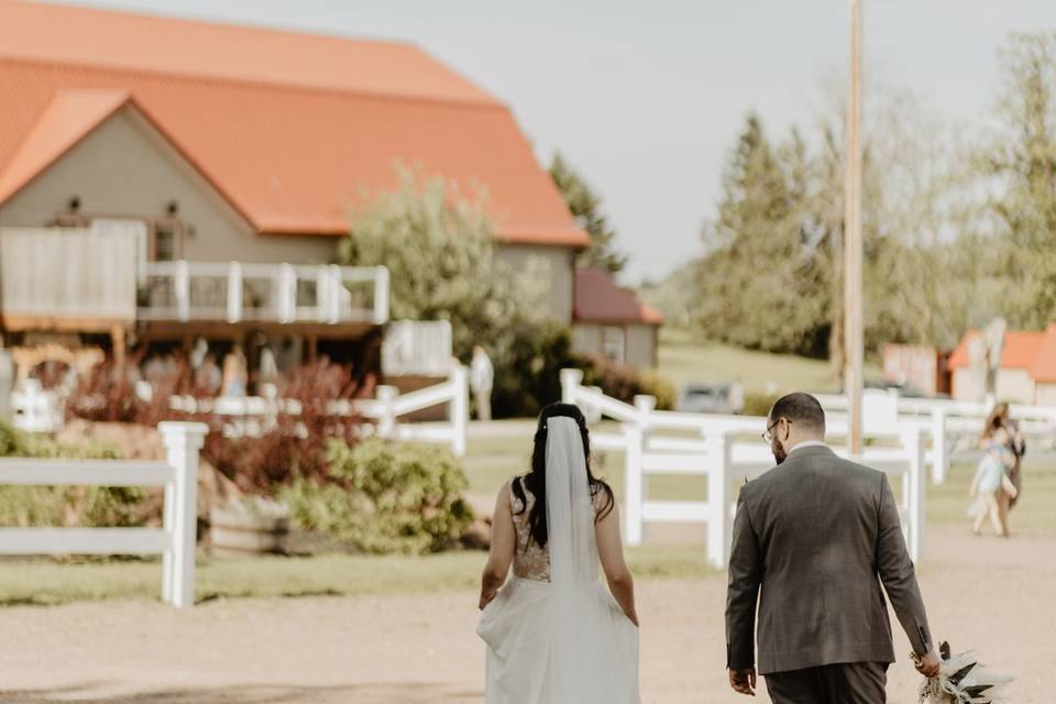 Walking in as Mr & Mrs