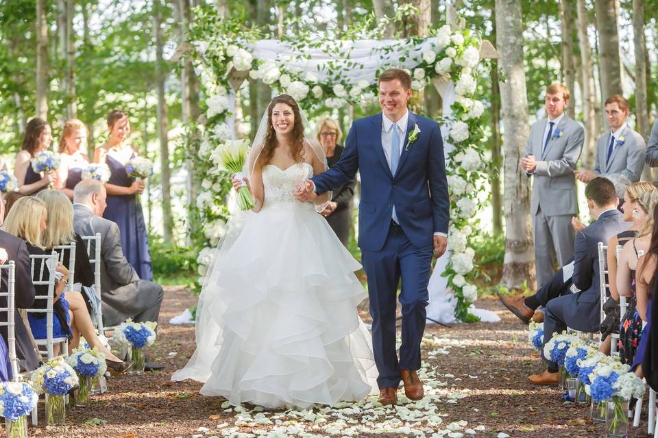 Ceremony in the woods