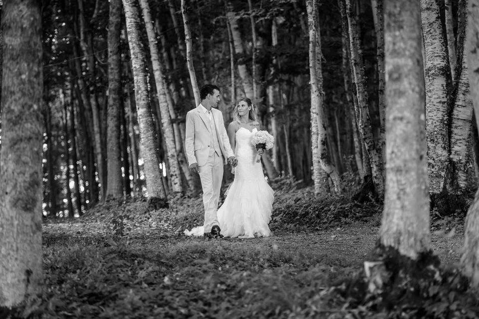 Wedding in the woods