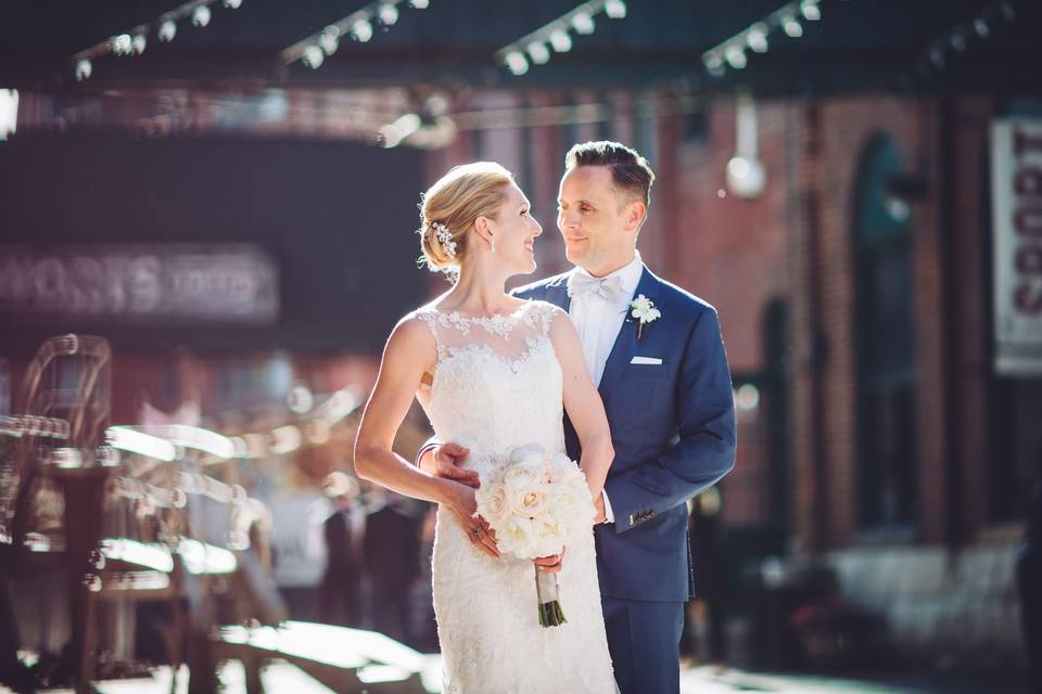 Distillery District wedding