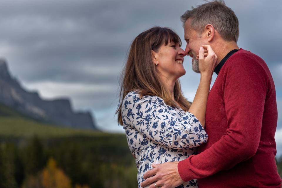 Mountain engagement photos