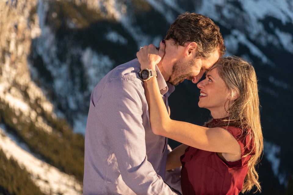 Mountain engagement photos