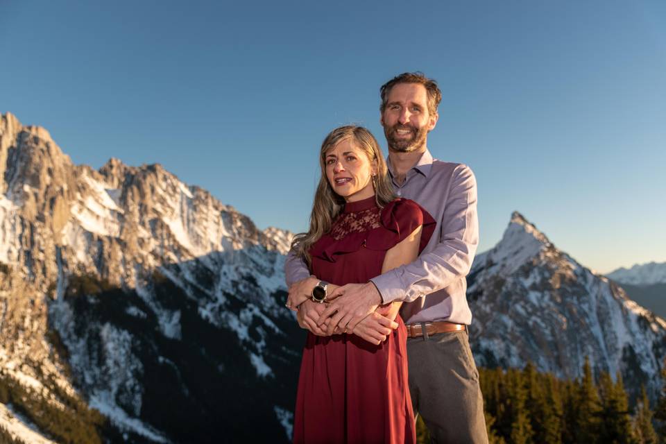 Mountain engagement photos