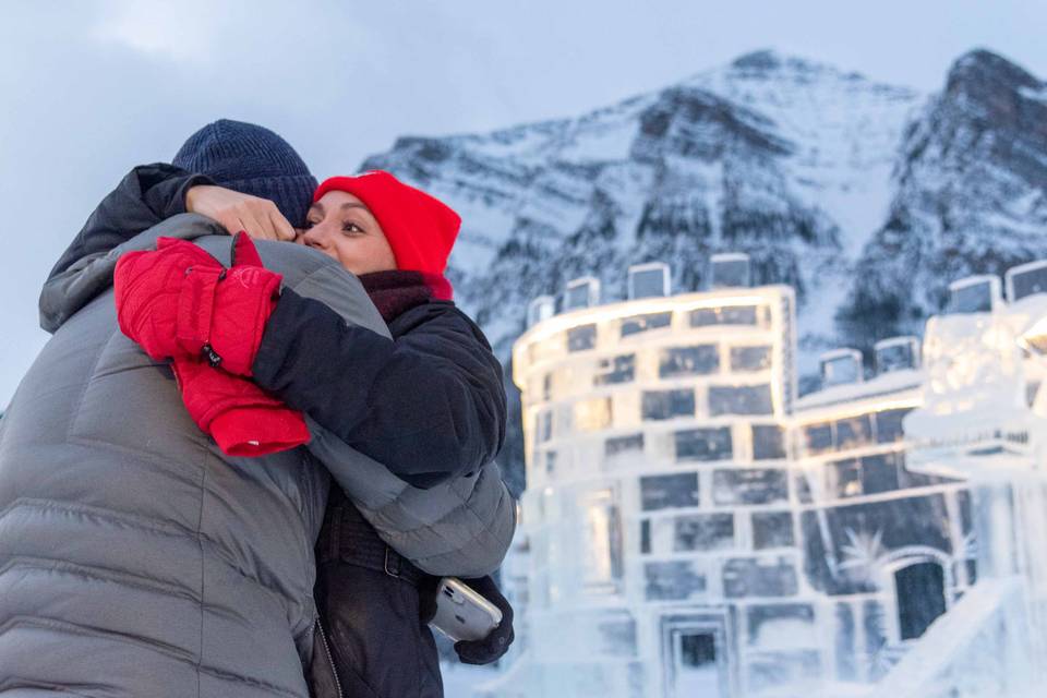 Surprise proposal Lake Louis