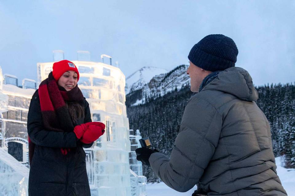 Surprise proposal Lake Louis