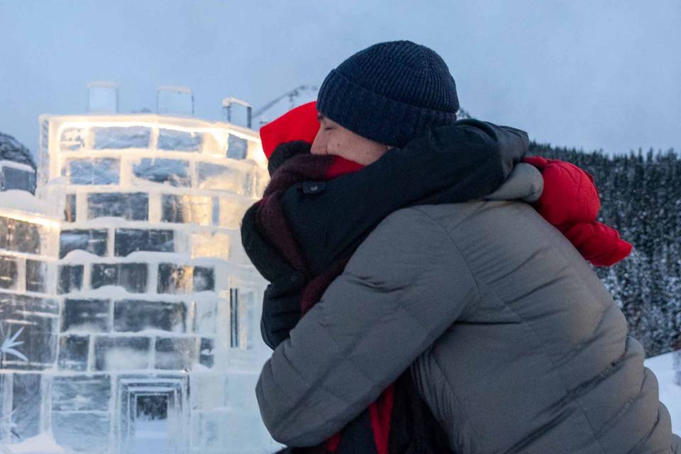 Surprise proposal Lake Louis