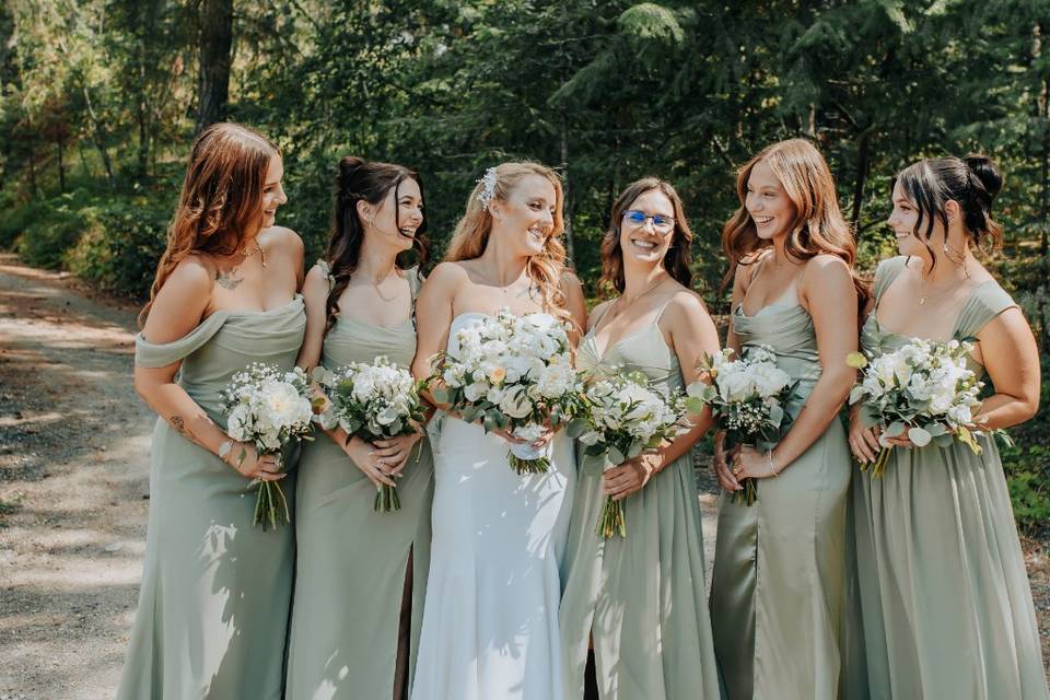 The girls looked stunning