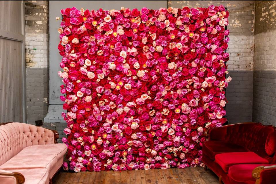 Custom rose wall