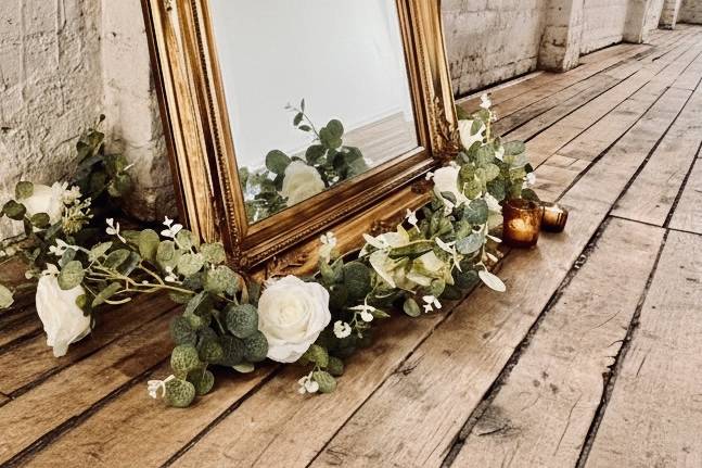 Styled vintage mirror
