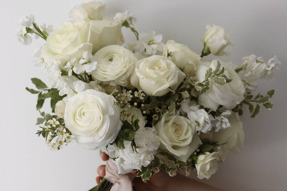 White and Green Bouquet
