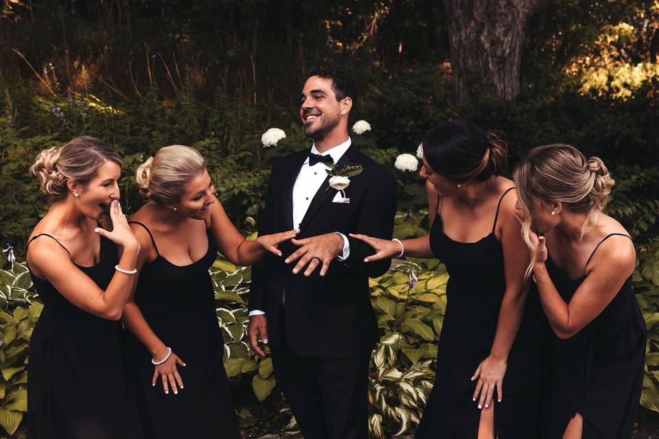 Groom + Bridesmaids