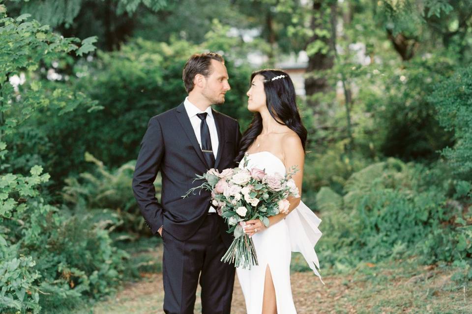 Couple in park