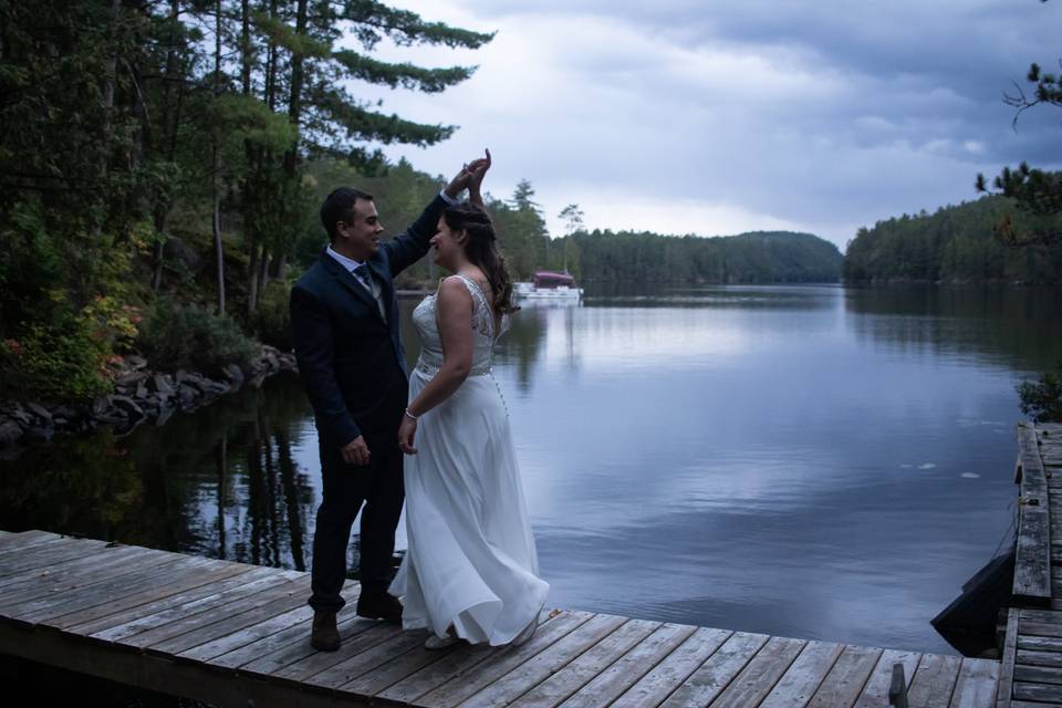 Dancing on the dock