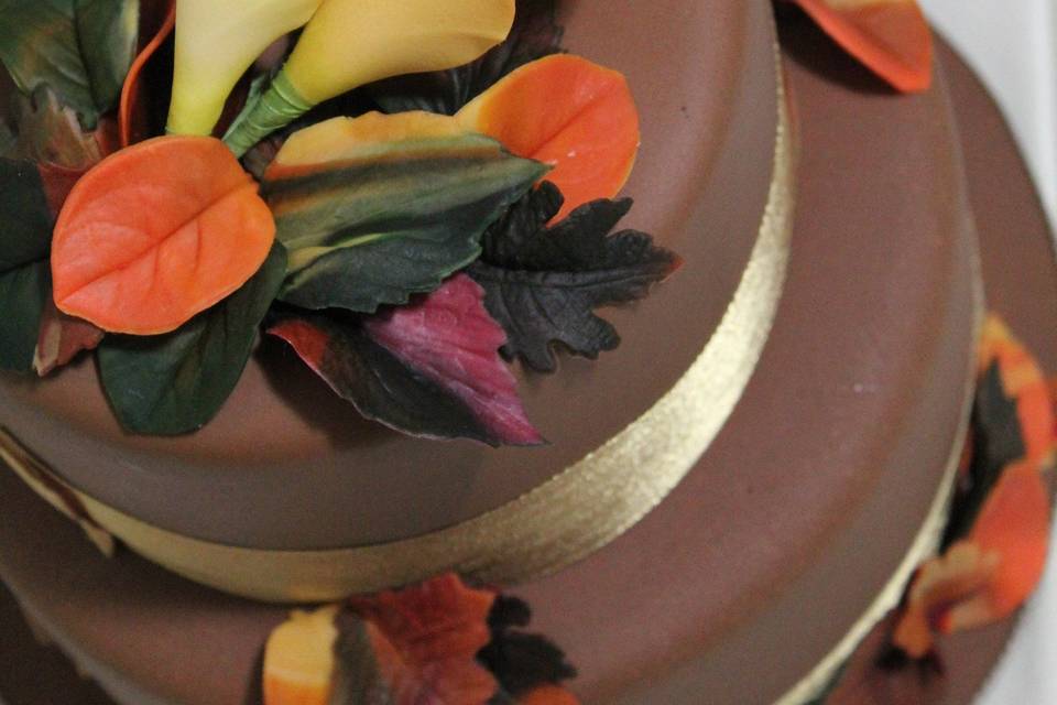 Chocolate and Fall Flowers