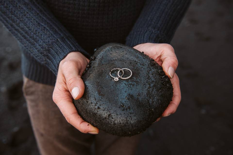 Rings on Volcanic Rock