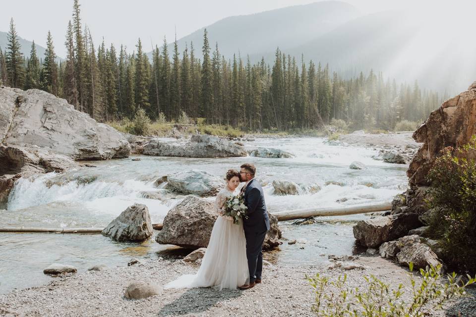 Elbow Falls, Alberta Wedding