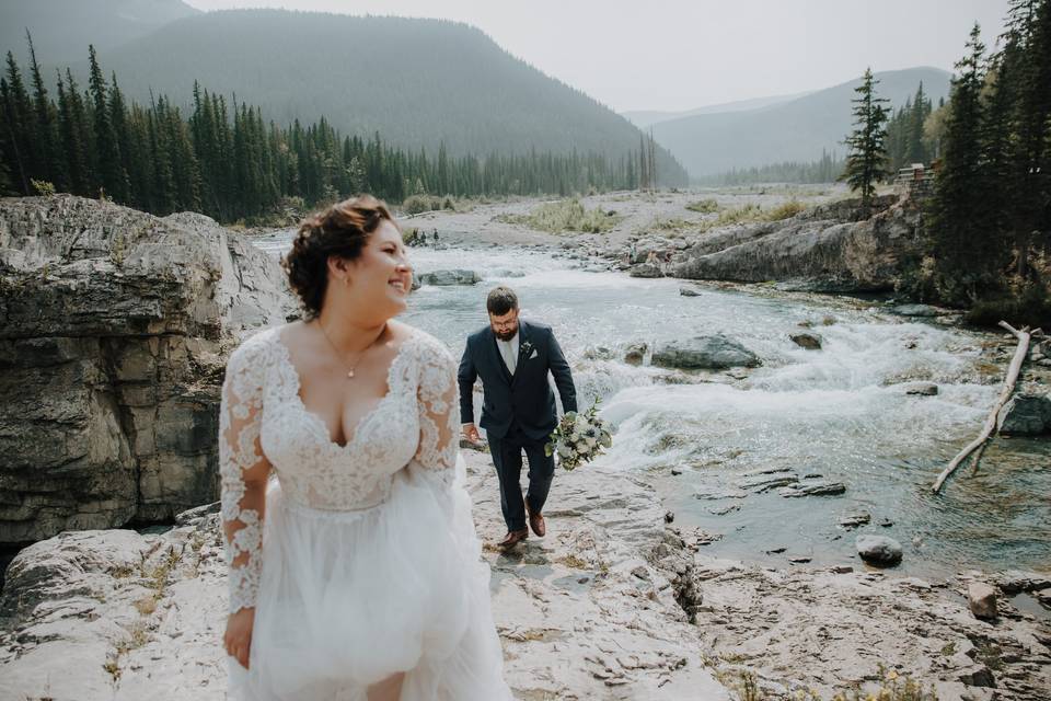 Elbow Falls, Alberta Wedding