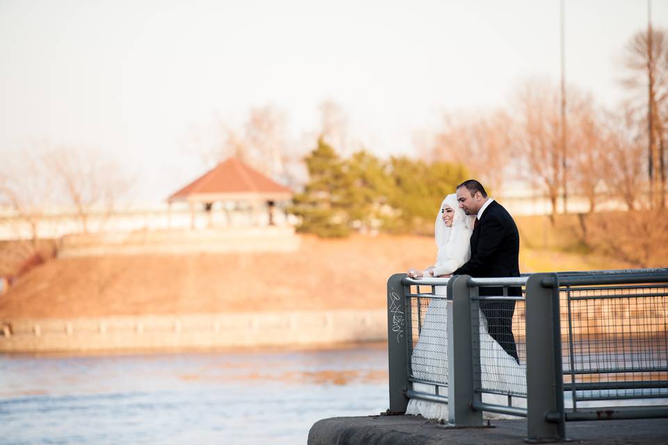 Montreal, Quebec wedding couple