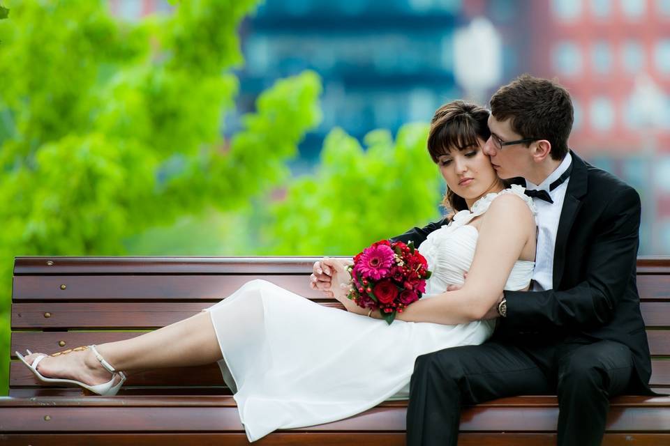 Montreal, Quebec wedding couple