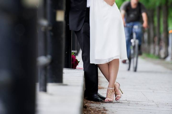 Montreal, Quebec bride and groom