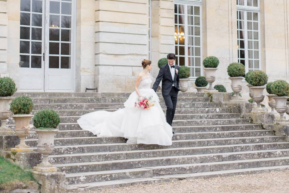 Bride & Groom Walking