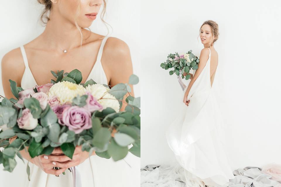 Beautiful and tender bride