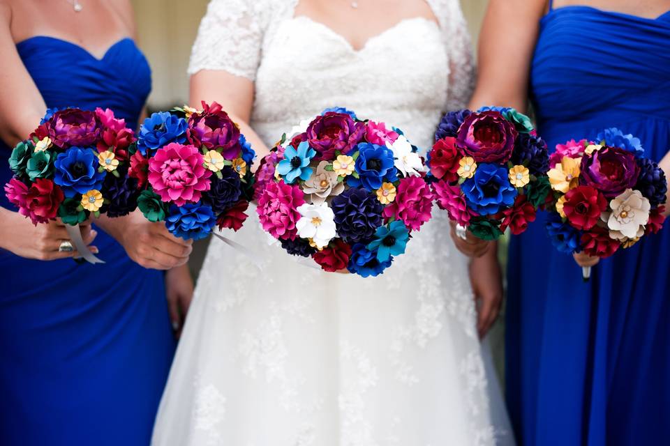 Bridal package - paper bouquet