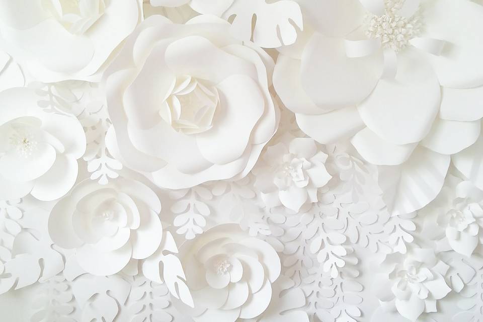 Large Paper Flower Backdrop