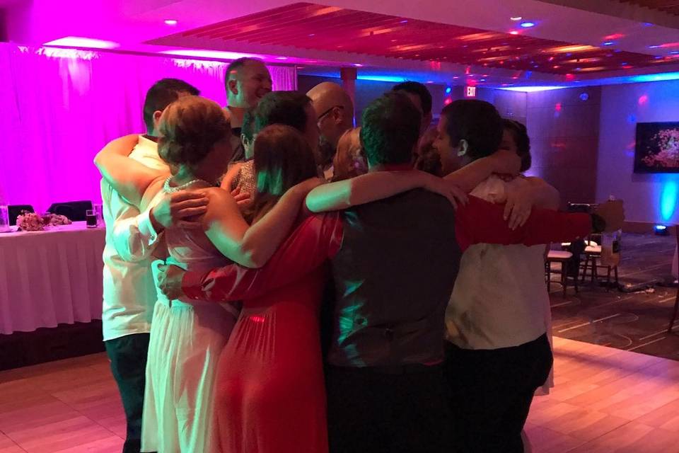 Busy Dance Floor with uplights