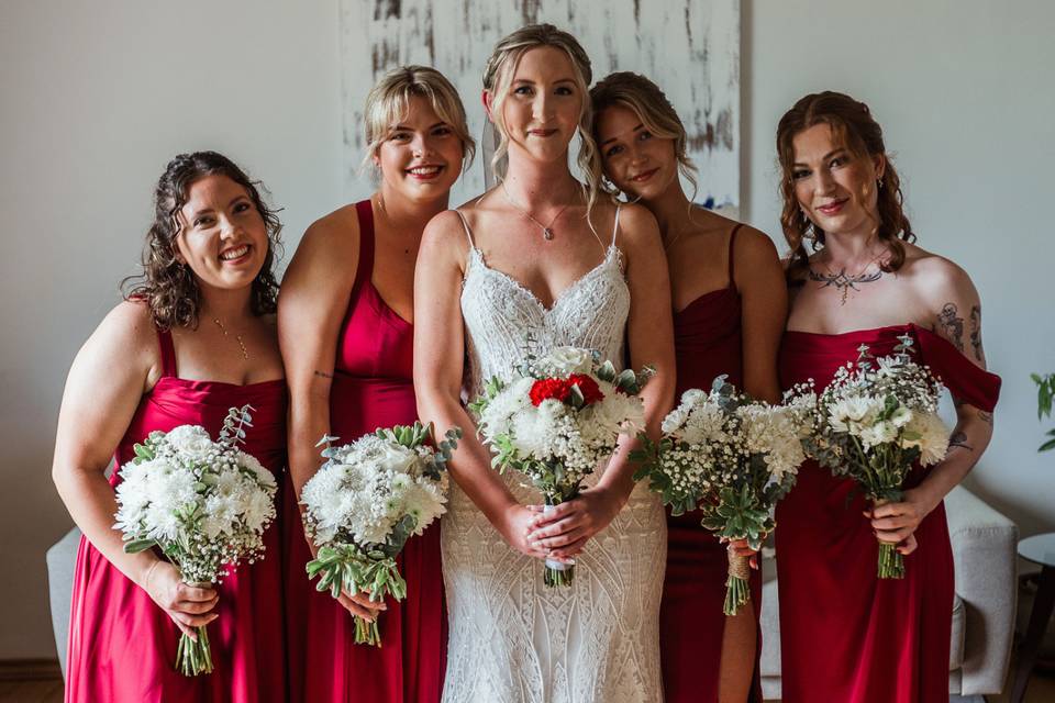 Bride & Bridesmaid Bouquets