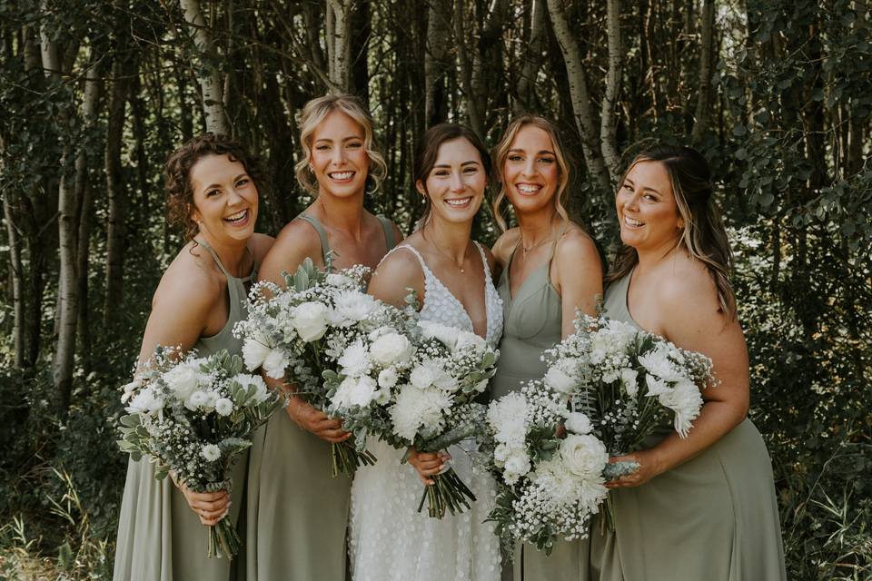 Bride & Bridesmaid Bouquets