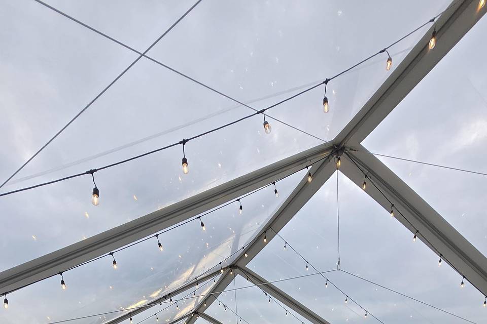 DJ AL tent dinner