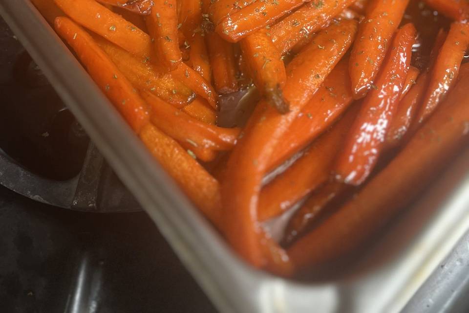 Brown sugar glazed carrots