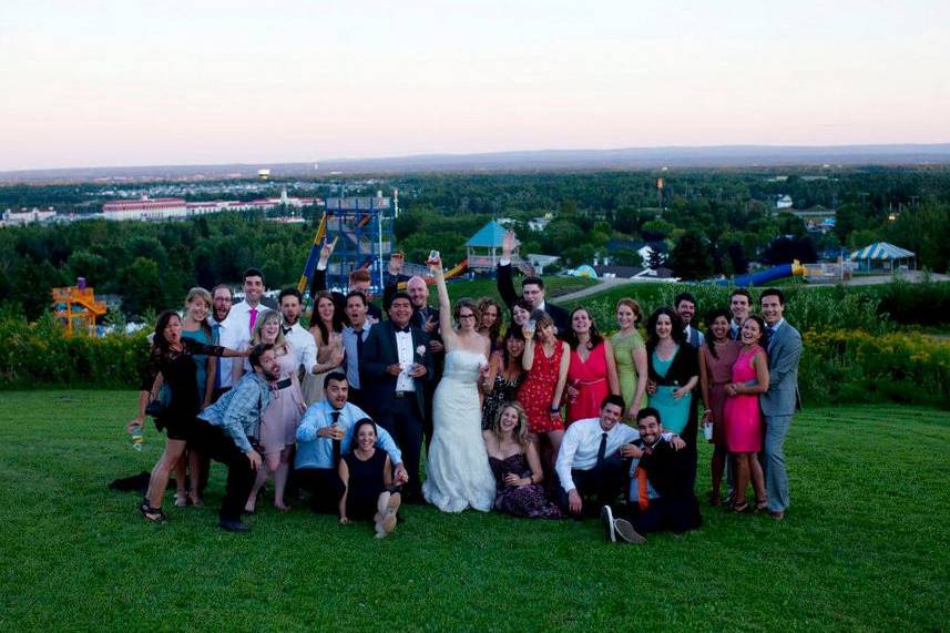 Moncton, New Brunswick vineyard wedding party