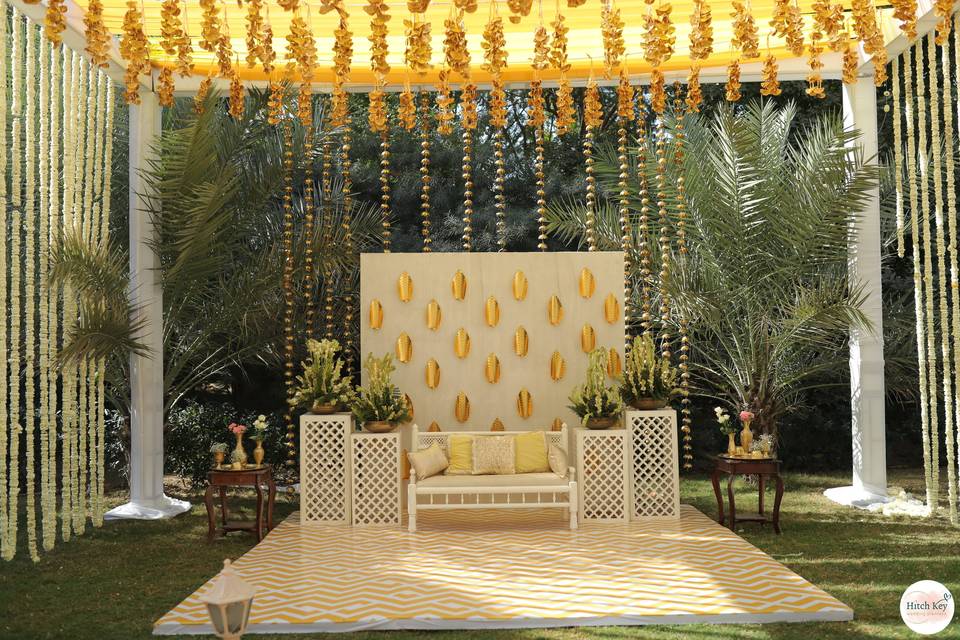 South Asian Haldi Decor