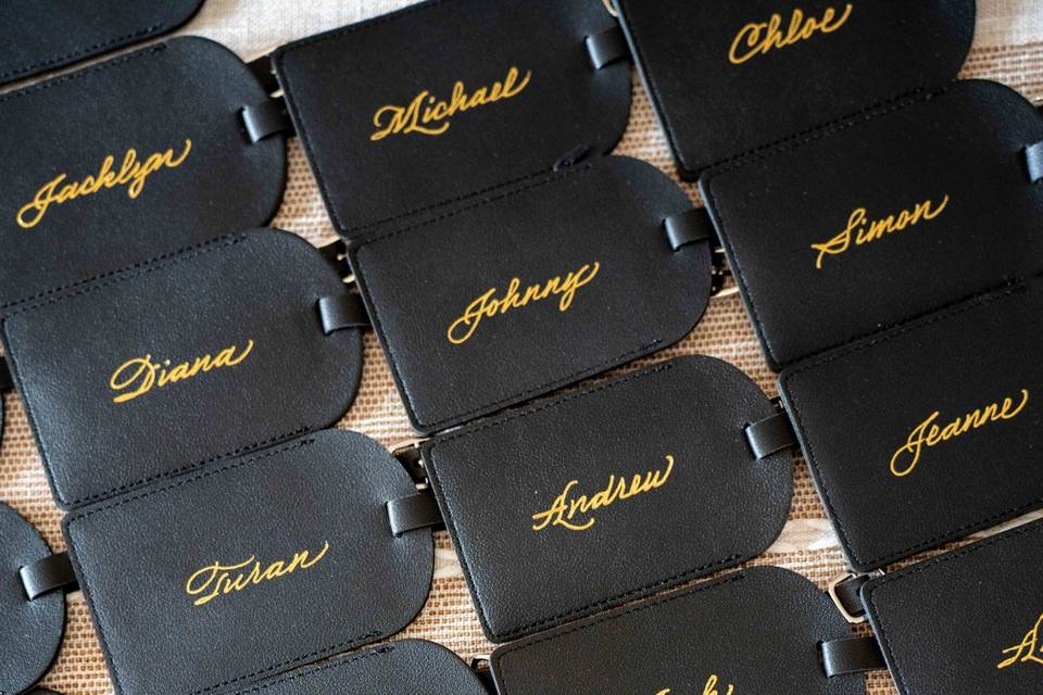 Leather Tag Foiling