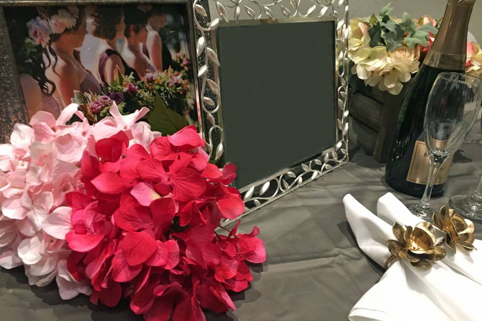 Styling of wedding booth