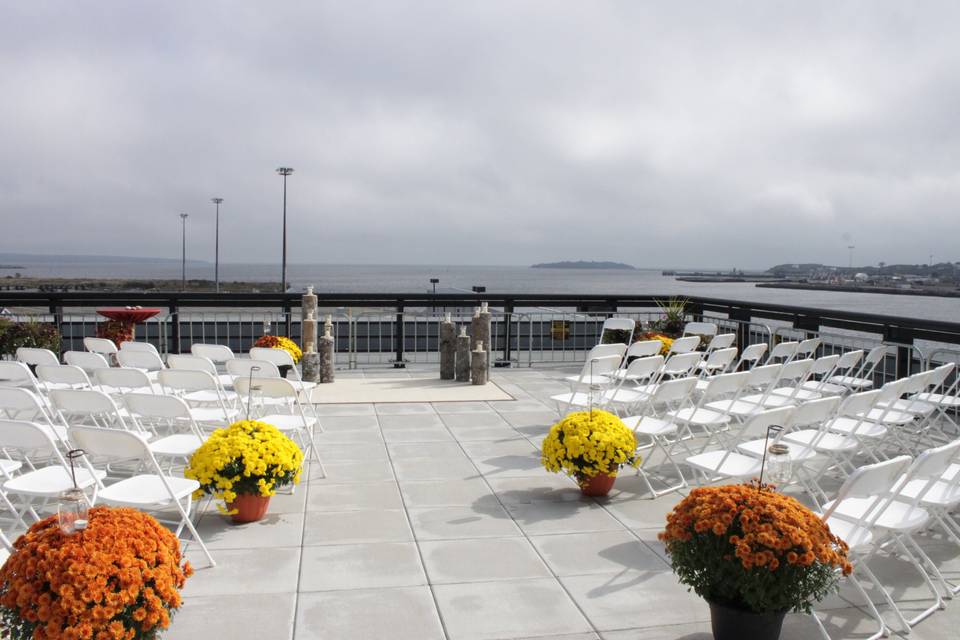 Rooftop ceremony