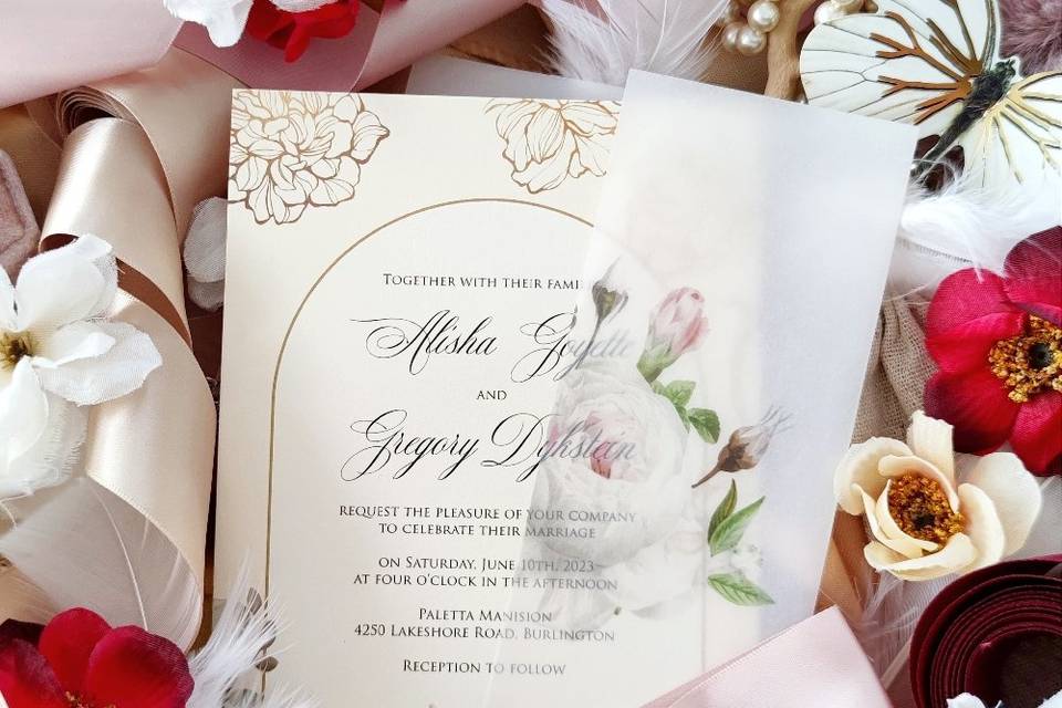 Wedding invitation for friends