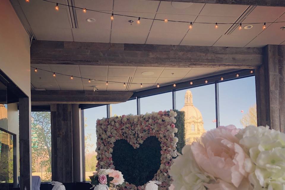 Wedding with Floral Wall