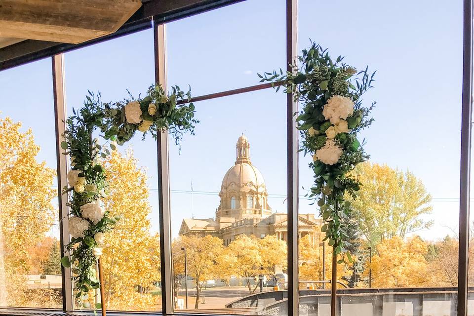 Autumn Wedding Ceremony Arch