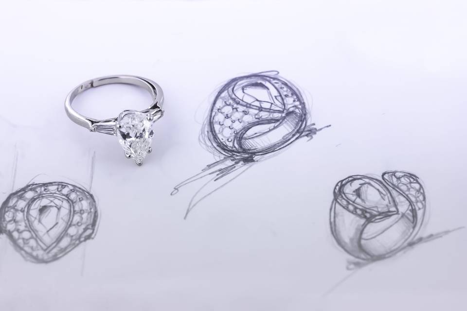 Concept art diamond ring