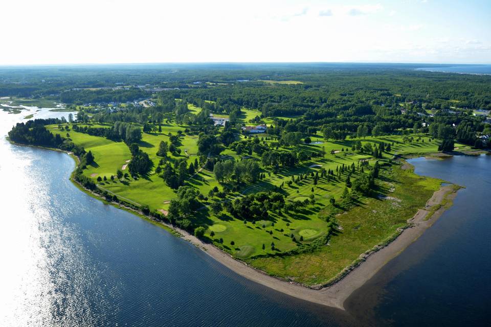 Aerial View of the golf course