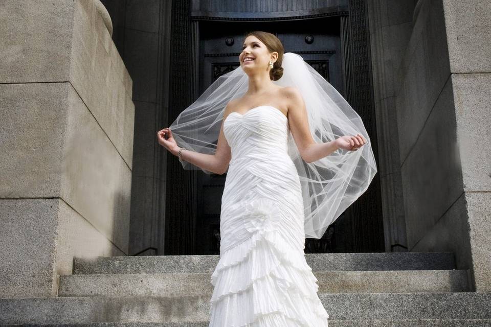 Bride in Old Montreal
