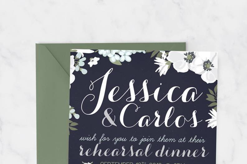 Rehearsal dinner invite