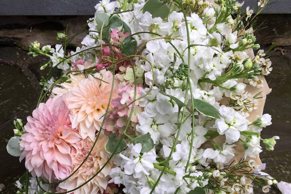 Summer parasol of flowers