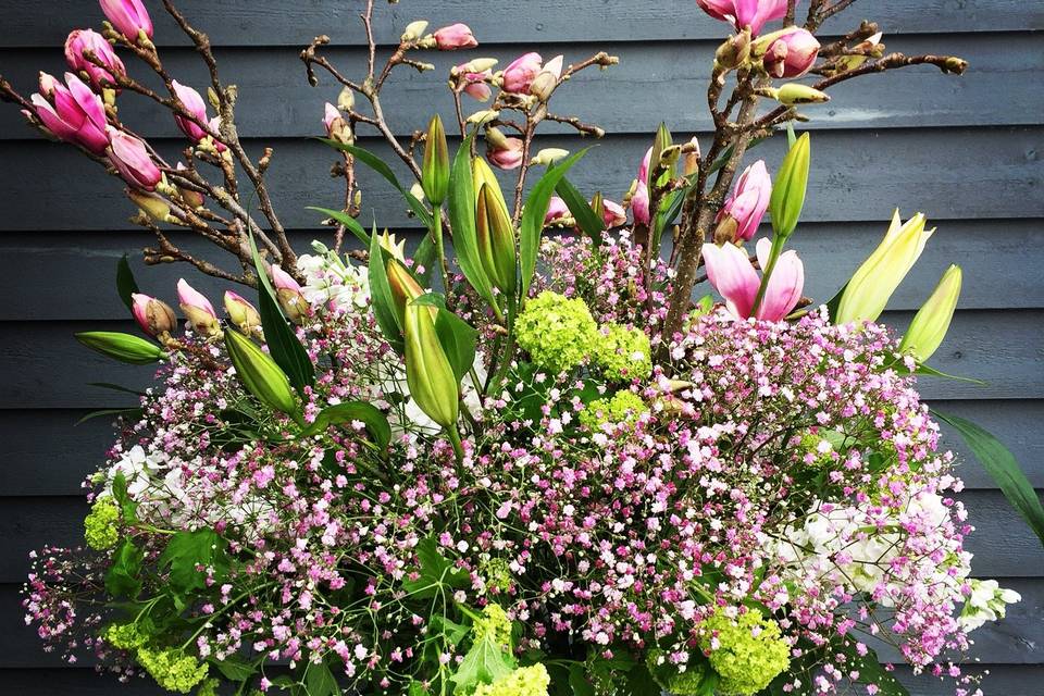 Sweet flowergirl basket