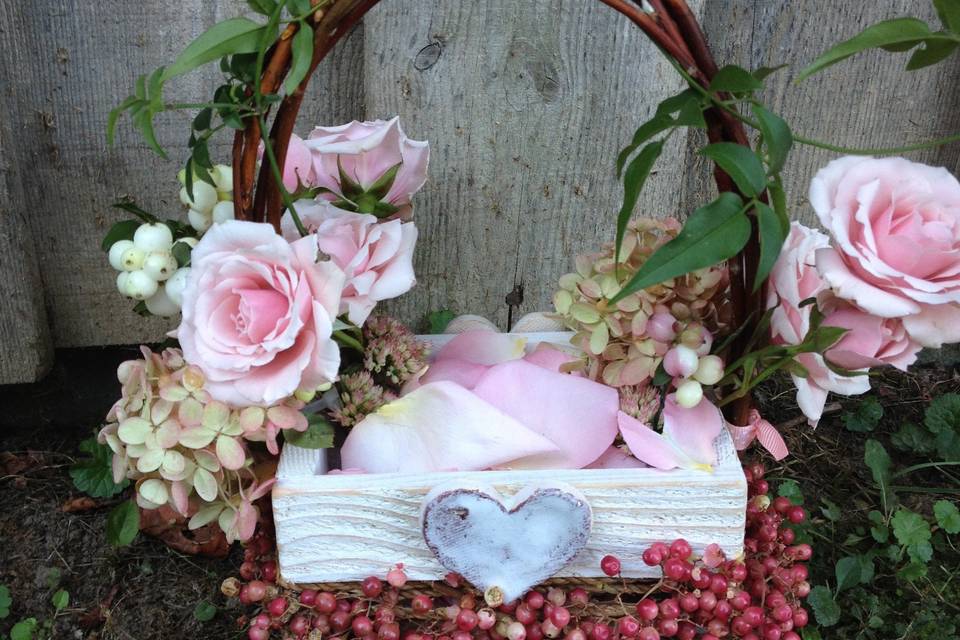 Sweet flowergirl basket