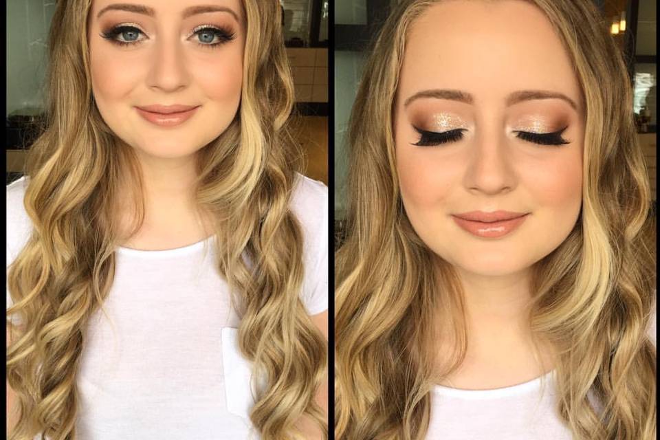 Prom makeup