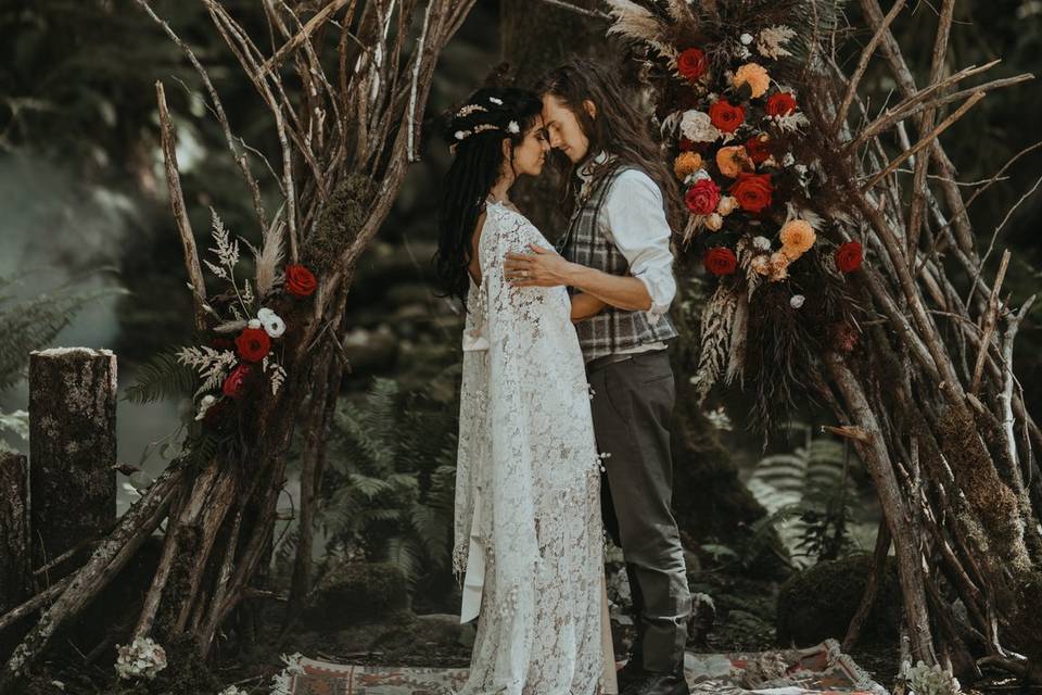 Boho elopement